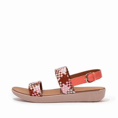 Fitflop Barra Silky Weave Back-Strap - Sandalen Damen - Koralle Rosa (GWU021465)